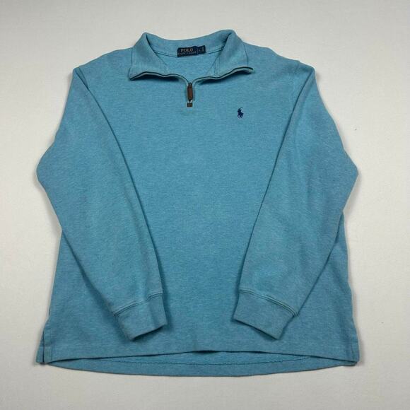 Polo Ralph Lauren Blue Quarter Zip - Picture 1 of 6